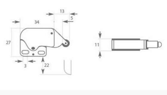 Защелка hafele mini latch