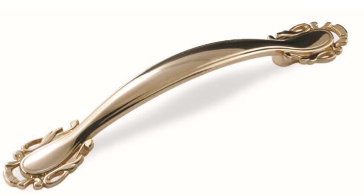 Ручка скоба для мебели Sagittario FS-141 096, 96 мм, золото (ТЗ).