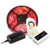 ZLD-RGB-5M-02W Комплект лента RGB 150 LED IP20 5m 10 мм, пульт RF RGB на 4 зоны блок питания PLD 38W/5m