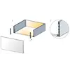 Кондуктор с лого для ящиков Tekform slimline 145 мм, черный арт.655-8018-390-00