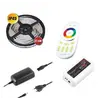 ZLF-RGB-5M-02W Комплект лента RGB 150 LED IP45 5m 10 мм, пульт RF RGB на 4 зоны блок питания PLD 38W/5m