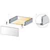 Кондуктор с лого для ящиков Tekform slimline 100 мм, черный арт.655-8017-390-00