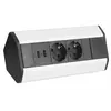 CORNERBOX-ALU-2DE-U Удлинитель CORNER BOX 2xSchuco(розетка) 2xUSB, алюм, провод 1,8 м