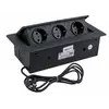 KOMB-CZ-DE-M01W Удлинитель KOMBIBOX 3xSchuco(розетка) черный, провод 3 м