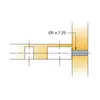 Дюбель мебельный Titus System 6 Quickfit-Expando темно-серый 5x7,25 мм. арт. 006627-880-001