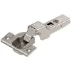 70T3650.TL Петля Clip top стандартная 110°,  полунакладная, без пружины, чашка петли: на шурупы, никель