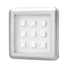 SQUARE2-AL-RGB-01W Светильник LED SQUARE 2 RGB, 2,0W 12VDC 9LED, провод 2 м, алюминий