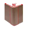 Угол для цоколя ПВХ, Орех макадамия (натурале) 90гр/95мм, УЦОм9095