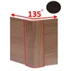 Угол для цоколя ПВХ, Венге (15127-08) 135гр/146мм, УЦВ135146