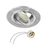 BRAVA-SN-01 Комплект светильник BRAVA (без LED) + розетка GU10, сталь матовая
