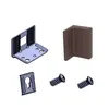 345.W8.02.P1 Навес шкафа с крепежом, коричневый, индив.упаковка