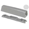 962.CS00.C6 Корпус с планкой для толкателя Cubo, для шурупов по дереву, светло-серый