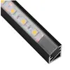 PROFIL-MN-3LM-TR-2C Профиль для LED ленты PROFIL TRI-LINE MINI 2 м черный, прозрачный рассеиватель