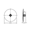Заглушка для эксцентрика 35 для кроватей, коричневый арт.153-136-L35B-BR