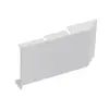 Декоративная крышка Scarpi-4 с увел.фланцем, белая RAL 9003, левая арт.639600135