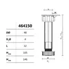 Ножка-опора регулируемая 146 мм Kum-Plast арт.464150