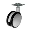 Опора колесная ОК 80 мм пластик. площадка б/торм.(ОКП80)