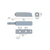 Держатель для толкателя Push Latch MC, короткий, белый арт.915-7192-350-00