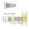 Эксцентрик мебельный CAMFIX32 EXP S6-19MM Drop-on черный арт.006441-835-001
