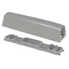 Корпус с планкой для толкателя Cubo, для шурупов по дереву, серый арт.962.CS00.06.00