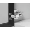 Петля 896 без пружины, для алю. профиля, Вкладная, 28мм, с винтами, Черный никель арт.896-0T68-981