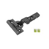 Петля мебельная Titus T-Type Noir Glissando 90 градусов с доводчиком 110/45/9 мм для машинной установки. арт.701-0CT1-650-00