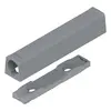 956A1201 R7036 Держатель толкателя TIP-ON для дверей, длинный, прямой, серый