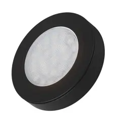 OVAL-2W-CZ-DY-40K-01 Светильник LED OVAL накладной  2,0W 12VDC 4000K, провод 2 м, черный