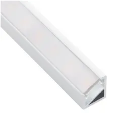 PROFIL-MN-3LM-ML-1B Профиль для LED ленты PROFIL TRI-LINE MINI 1 м белый, молочный рассеиватель