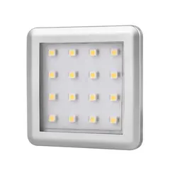 SQUARE2-AL-40K-01W Светильник LED SQUARE 2, 1,5W 12VDC 16LED 4000К, провод 2 м, алюминий