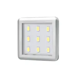 SQUARE3-CZ-30K-01W Светильник LED SQUARE 3, 2,5W 12VDC 9LED 3000К, провод 2 м, черный