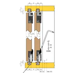 SLX.B3000.AV Профиль пластиковый (направляющий) AVORIO 3000 мм