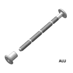 522KT06000A9 Комплект винт М6 Х 80 и гайка M6 X 12, ALU.A9 NE черный алюм.