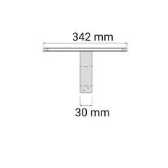 SPL0342-CO-BZ Cветильник LED SlimPlus 6000К 342 мм, черный