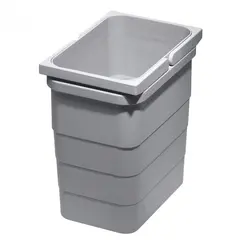 5175.92.41616 Контейнер для мусора 5,5 л 230*153*220 мм (alu grey) Eins2vier Ninka