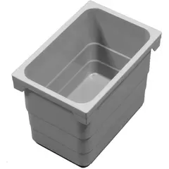 5178.92.41616 Контейнер для мусора 4,2 л 230*153*170 мм (alu grey) Eins2vier Ninka