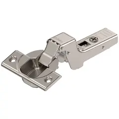 70T3750.TL Петля Clip top стандартная 110°, вкладная, без пружины, чашка петли: на шурупы, никель