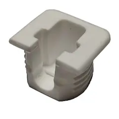 Полкодержатель врезной D 15, белый