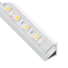 PROFIL-MN-3LM-TR-1B Профиль для LED ленты PROFIL TRI-LINE MINI 1 м белый, прозрачный рассеиватель
