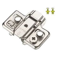 700-0KF0-650-00 Монтажная планка петли T-type F0 мм крест., регул. эксцентрик, дюбель 5x10,5 мм