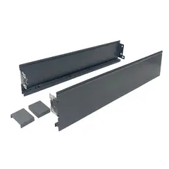 681-1400-7012 Боковые стенки ящика для направляющих CUBO, 400 мм, антрацит