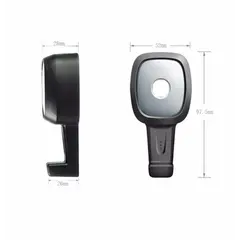 Крючок автомобильный, черный