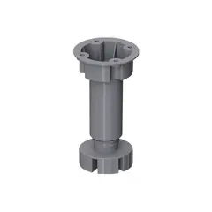 Опора кухонная неразборная регулируемая 100мм под саморезы, черная арт.ОНСЧ100-200