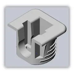 ФД15Б-10000 Полкодержатель с фиксацией, флиппер, белый