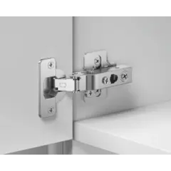 896-0AP2-981 Петля 896 с регулировкой доводчика, Накладная, 52мм, чашка с винтами, Черный