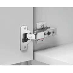 896-0CP0-733 Петля 896 с регулировкой доводчика, Полунакладная, 52мм, Никель