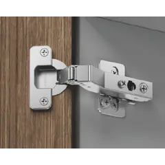 896-0882-981 Петля 896, угол 45, 52мм, чашка с винтами, Черный