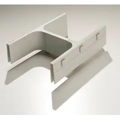 Левая сторона рамки для закрывания выреза сифона Banio Ninka, светло-серый арт.5011.11.20171