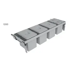 700B.SIGE.1200 Органайзер нижний под мойку выдвижной, 57 л, шкаф 1200мм