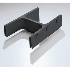 Правая сторона рамки для закрывания выреза сифона Banio Ninka, темно-серый арт.5011.12.20181